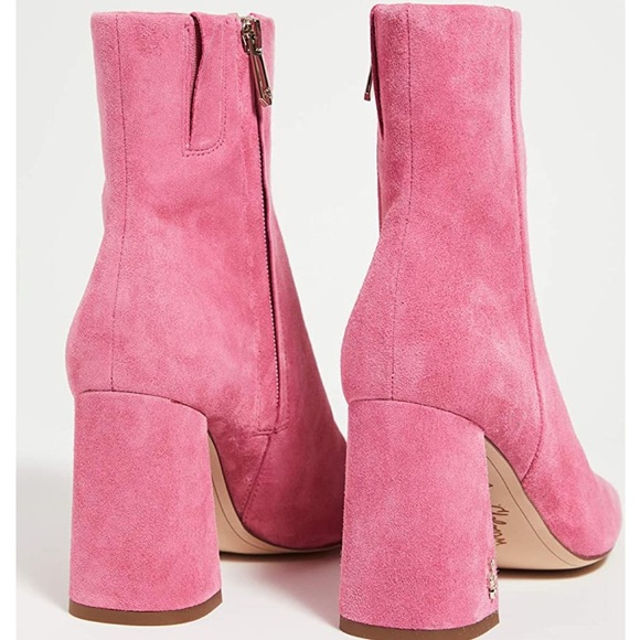 Sam Edelman Pink Suede Bootie - Picture 4 of 6